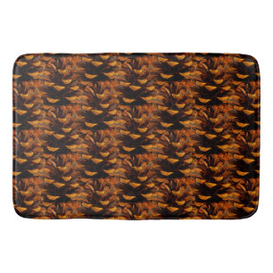 Alfombrilla De Baño Naturaleza de otoño rústica de la pinecona