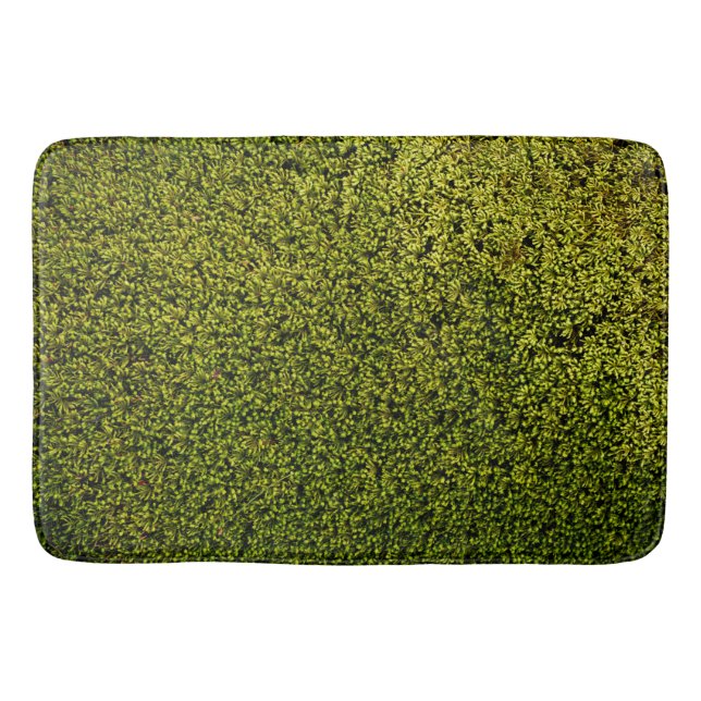 Alfombrilla De Baño Naturaleza gráfica de la foto del Moss Verde (Anverso)