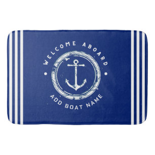 Alfombrilla De Baño Nautical Anchor lancha club náutico de la Marina A