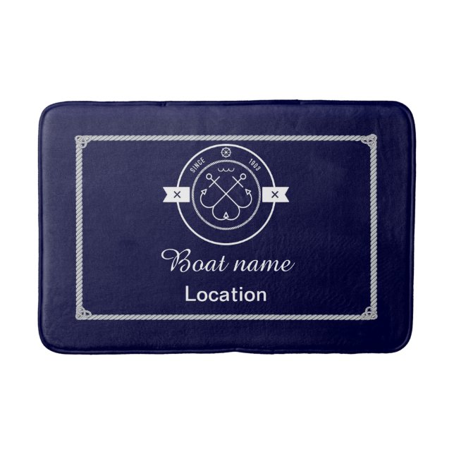 Alfombrilla De Baño Nautical Bath Mat (Anverso)