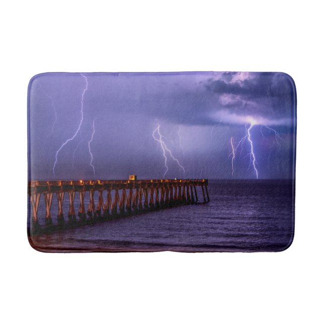 Alfombrilla De Baño Navarre Florida Lightning Storm (Anverso)