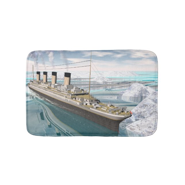 Alfombrilla De Baño Nave titánica - 3D rinden (Anverso)