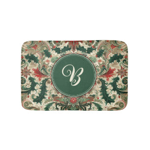 Alfombrilla De Baño Navidad victoriana/clásica/vintage personalizada