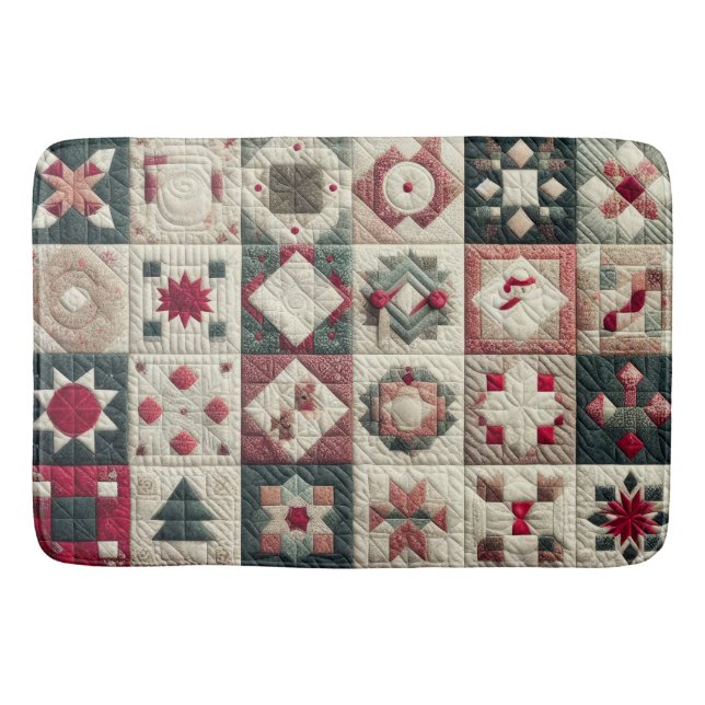 Alfombrilla De Baño Navidades acallados diseñan bath Mat (Anverso)