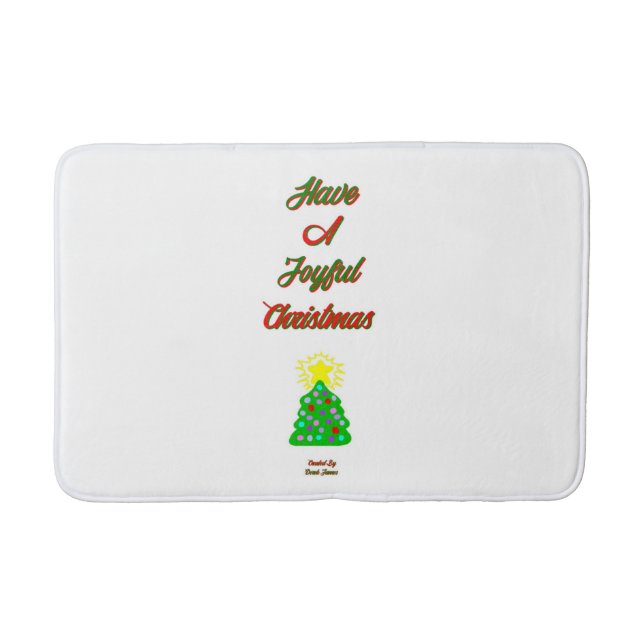 Alfombrilla De Baño Navidades alegres con mástil de baño medio (Anverso)