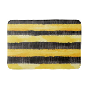 Alfombrilla De Baño Navidades Amarillos de Oro Negro de Honey Bee