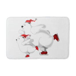 Alfombrilla De Baño Navidades Bears Bath Mat - Personalizable