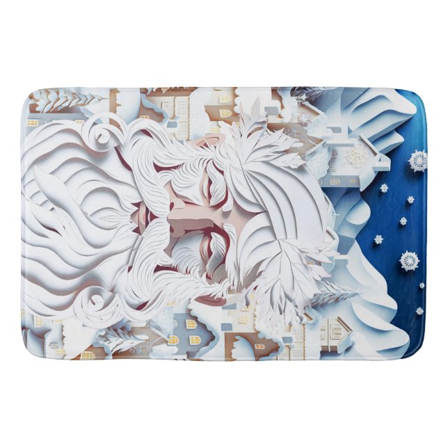 ALFOMBRILLA DE BAÑO NAVIDADES BLANCOS (Anverso)