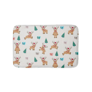 Alfombrilla De Baño Navidades Cuidados Deer Xmas Regalos & Patrón de á