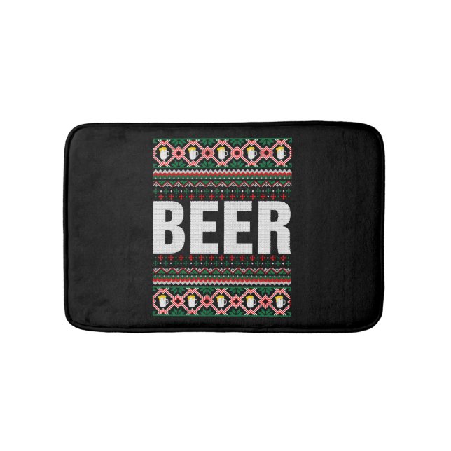 Alfombrilla De Baño Navidades de Beer Ugly Sweater (Anverso)