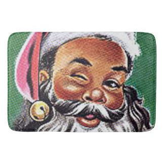 Alfombrilla De Baño Navidades de Black Santa Claus de Estados Unidos