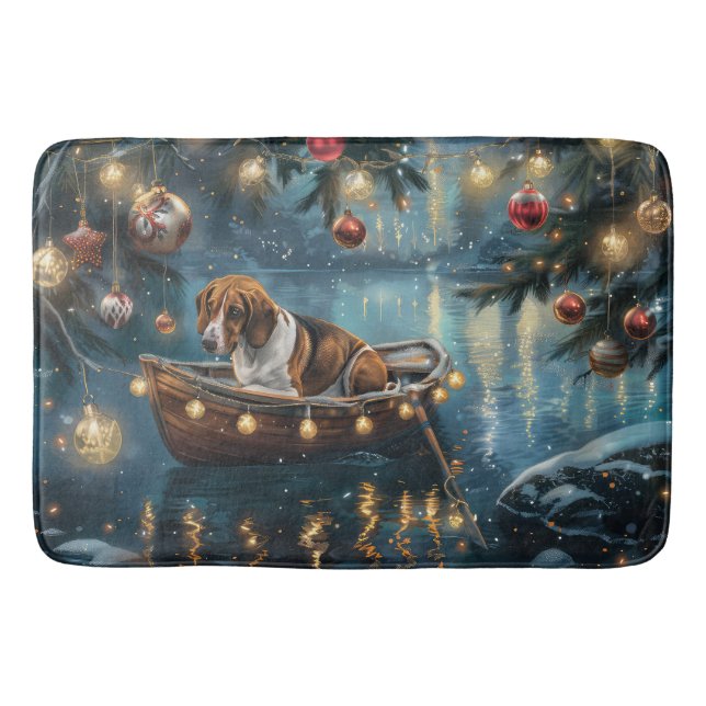 Alfombrilla De Baño Navidades de Foxhound ingleses norteamericanos dis (Anverso)