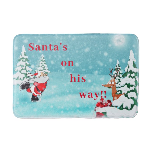 Alfombrilla De Baño navidades de invierno Bath Mat (Anverso)