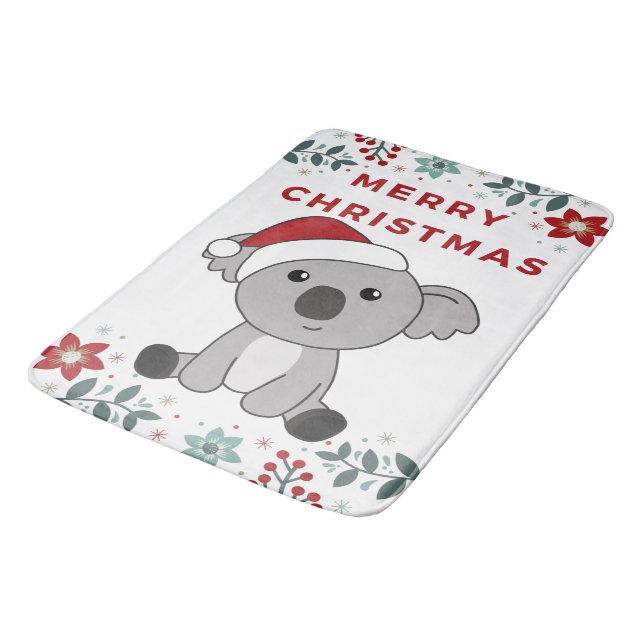 Alfombrilla De Baño Navidades de Koala Nieve Animales de Invierno Koal (Angular)