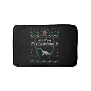 Alfombrilla De Baño Navidades de Loch Ness Monster