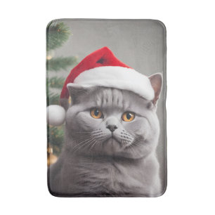 Alfombrilla De Baño Navidades de Shorthair del Reino Unido