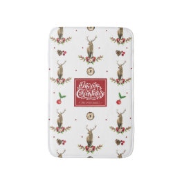 Alfombrilla De Baño Navidades de venado Idyll Personalizado