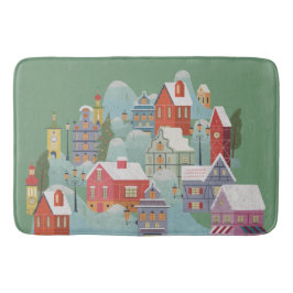 Alfombrilla De Baño Navidades de Winter Town