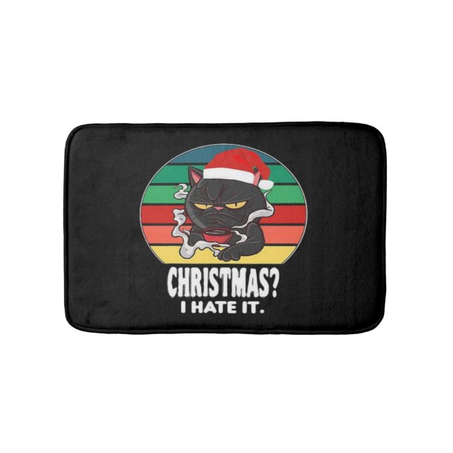Alfombrilla De Baño Navidades del gato (Anverso)