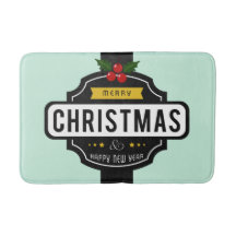 Navidades Deseamos esteras de baño