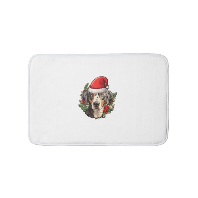 Alfombrilla De Baño Navidades divertidos Catahoula Leopard Dog (Anverso)