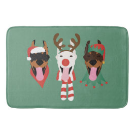 Alfombrilla De Baño Navidades Dobermann Dogs