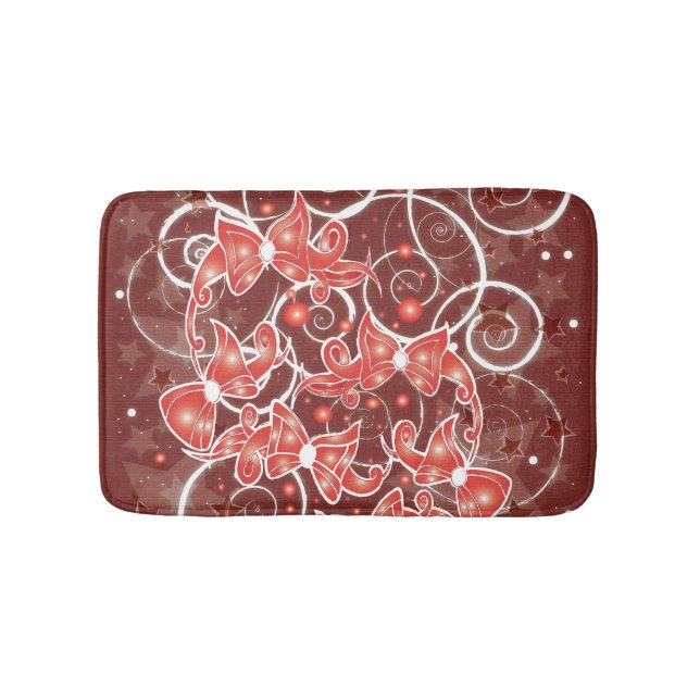 Alfombrilla De Baño Navidades elegantes y bonitos arcos y estrellas (Anverso)