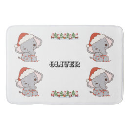 Alfombrilla De Baño Navidades Elephant Bathroom Mat