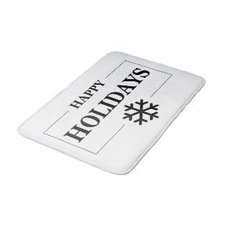 Alfombrilla De Baño Navidades Feliz regalo de Personalizado de vacacio