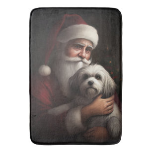 Alfombrilla De Baño Navidades festivos habaneses con Santa Claus