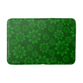 Alfombrilla De Baño Navidades florales verdes Bath Mat