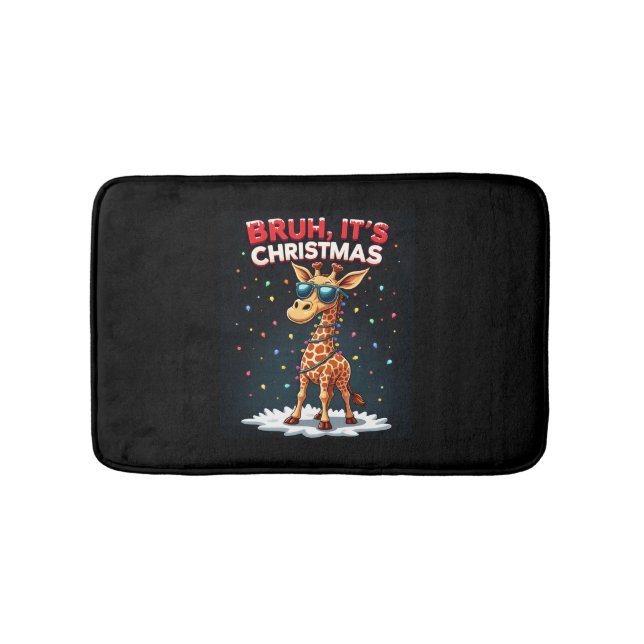 Alfombrilla De Baño Navidades Giraffe Dabbing Long Sle (Anverso)