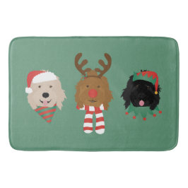 Alfombrilla De Baño Navidades Goldendoodle Dogs
