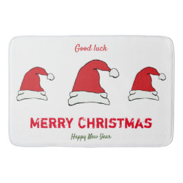 Alfombrilla De Baño Navidades minimalistas y Año Nuevo Feliz