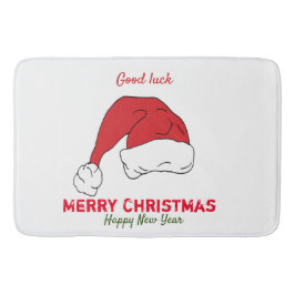 Alfombrilla De Baño Navidades minimalistas y Año Nuevo Feliz