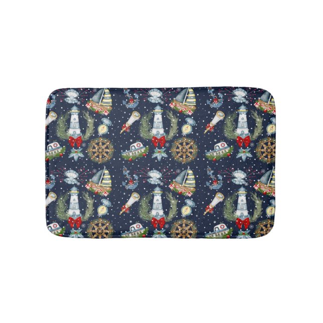 Alfombrilla De Baño Navidades náuticos (Anverso)