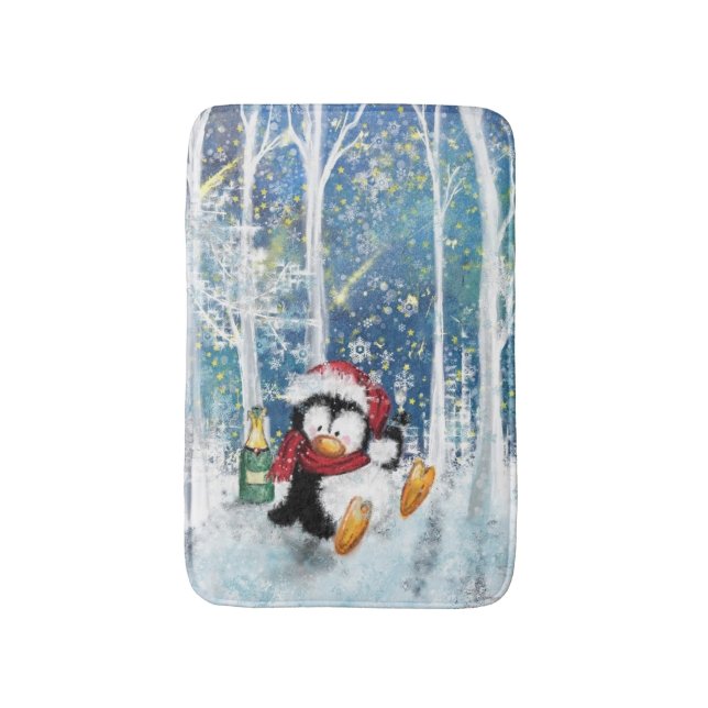 Alfombrilla De Baño Navidades Penguin Bath Mat (Frente vertical)