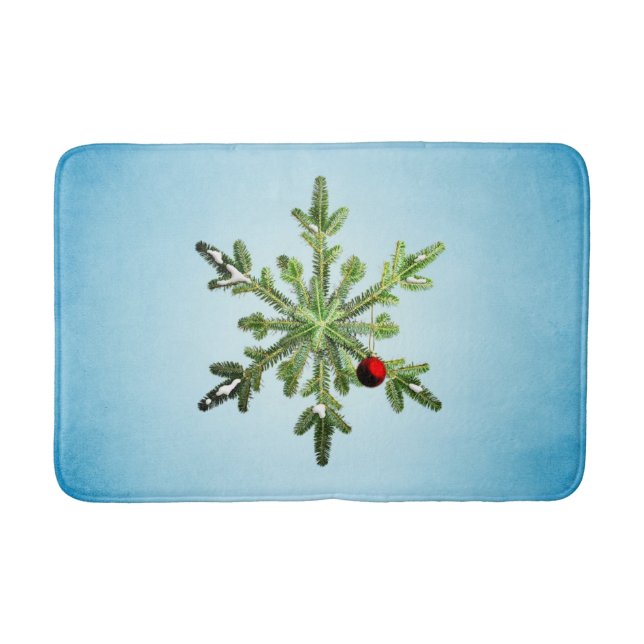 Alfombrilla De Baño Navidades Pine Snowflake (Anverso)
