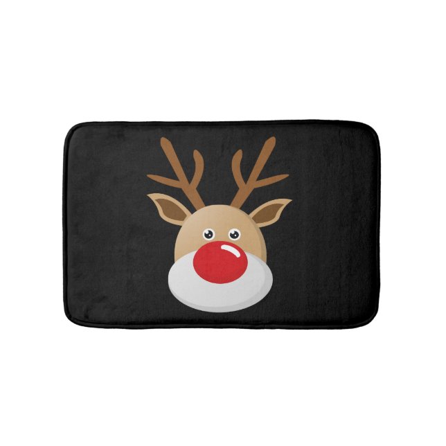 Alfombrilla De Baño Navidades renos Deer Rudolf (Anverso)