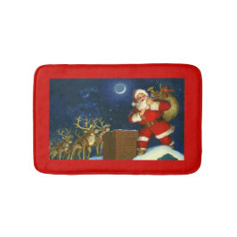 Alfombrilla De Baño Navidades Santa Claus Bath Mat Red