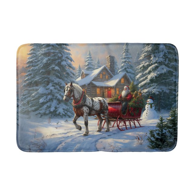 Alfombrilla De Baño Navidades Sleigh Santa (Anverso)