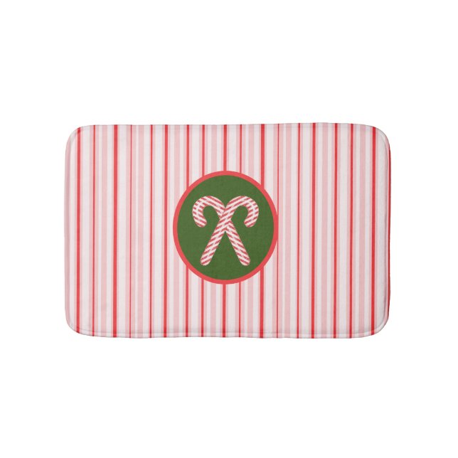 Alfombrilla De Baño Navidades/tiras de menta (Anverso)