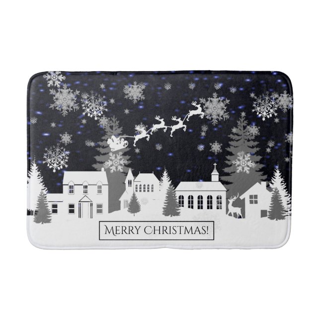 Alfombrilla De Baño Navidades Village Bath Mat (Anverso)