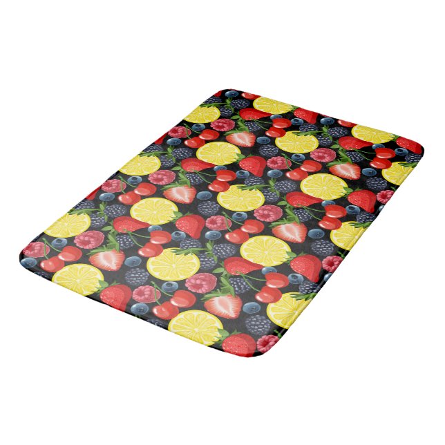 Alfombrilla De Baño Negrita Berries & Citrus (Angular)