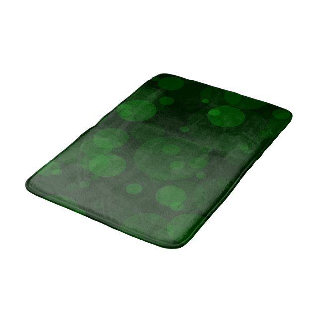 Alfombrilla De Baño Negro con puntos verdes, (Angular)