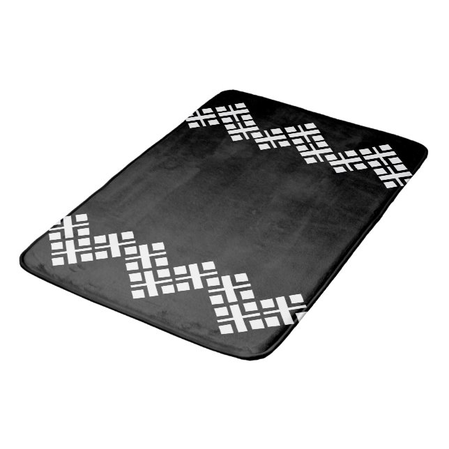 Alfombrilla De Baño Negro y blanco (Angular)