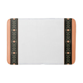 Alfombrilla De Baño Negro Y Blanco Con Peach