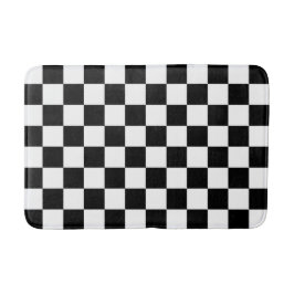 Alfombrilla De Baño Negro y blanco controlado