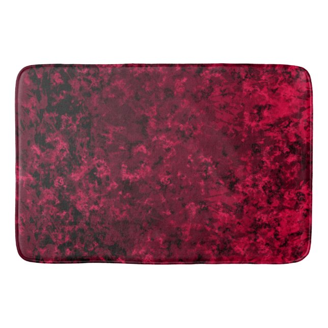 Alfombrilla De Baño Negro y rojo (Anverso)
