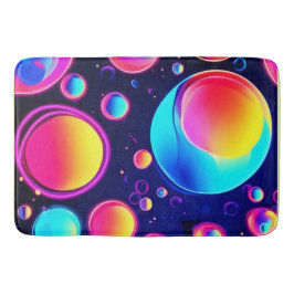 Alfombrilla De Baño Neon Bubble Universe